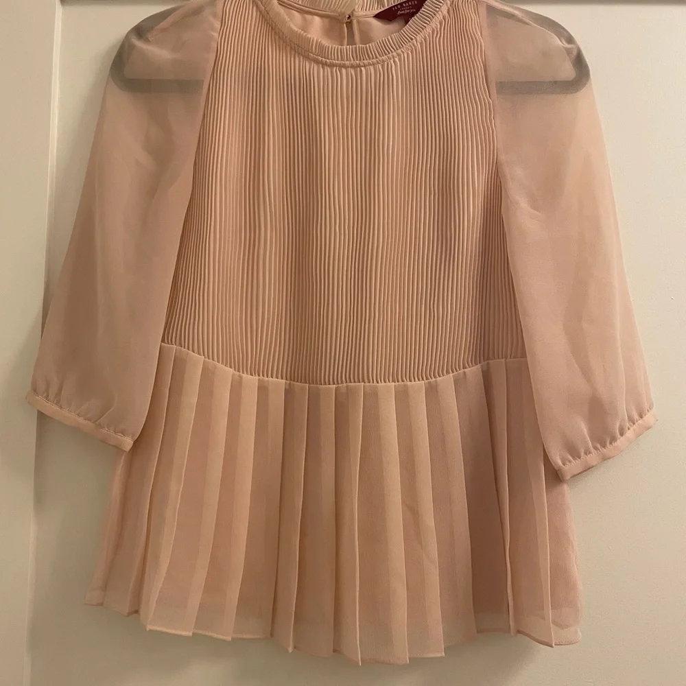 Ted Baker pale pink blouse. Size 0. - Picture 1 of 4